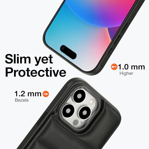 Étui portefeuille iPhone 15 Pro Max à béquille et protection RFID - 6