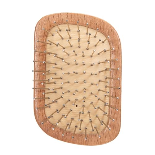 Wizoowip Brosse à cheveux en bois pour femmes, outil de coiffure, Massage du cuir chevelu, brosse à cheveux Portable, démêlant, peigne de coiffure pour hommes et femmes B
