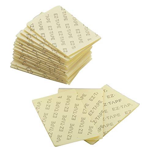 EZPULL EZ-Tape Pre-Cut Multipurpose Nano Double Sided Tape, Removable Clear Adhesive Tape, 2.75"x2", 20 PCS, EZ-Tape