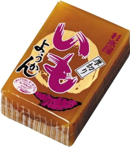 Japanese Atsugiri Yokan Imo 150g (Pack of 10), Thick Cut Sweet Potato Yokan Japanese Wagashi Red Bean Jelly Sweets, MADE IN JAPAN