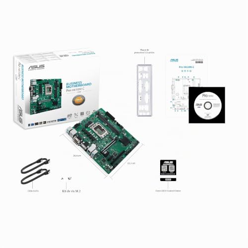 Asus Pro H610M-C-Csm - Motherboard - Micro Atx - Lga1700-Sockel - H610 Chipsatz - Usb 3.2 Gen 1, Usb 3.2 Gen 2 - Gigabit Lan - OnboarD-Grafik (cpu er