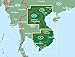 Vietnam - Laos - Cambodia, road map 1:900,000