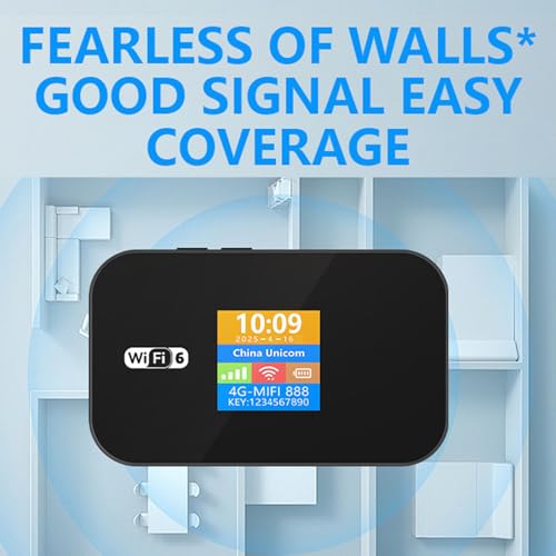 Image of GOWENIC 4G Mobile WiFi Router, High Speed Portable Mobile Hotspot Device for Smartphone Tablet Laptop Travel, Up to 10 Devices, 3000mah Long Battery Life (US Standard)