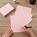 50 Pack Blank Cards Folded Cardstock Thank You Blank Greeting Cards for Invitations, Wedding, Greeting Cards, All Occasion DIY (Pink, 3x5)