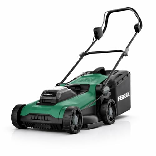 Ferrex Akku-Rasenmäher GDLM40/36 40 V Li-Ion 36 cm Schnittbreite Bürstenloser Motor 40 L Fangbox ohne Akku & Ladegerät