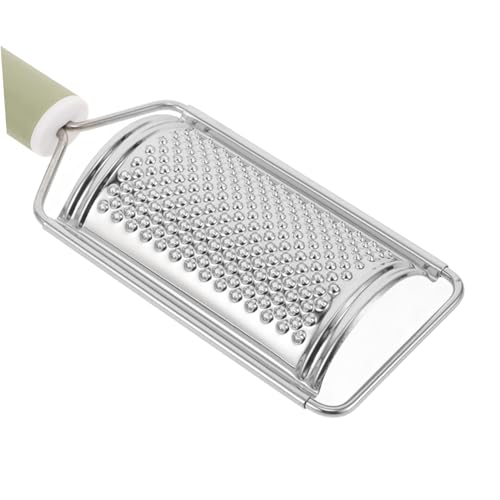Rallador manual de acero inoxidable con mango PP verde miniatura 3