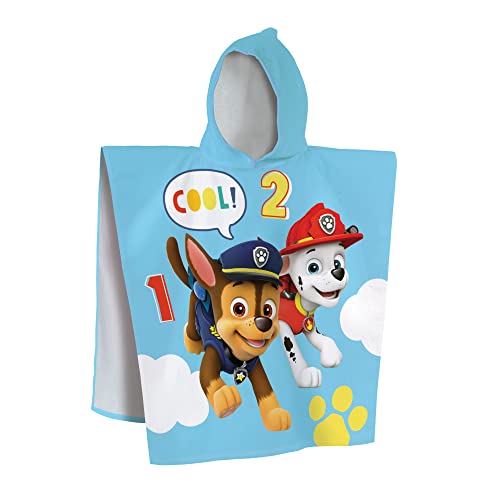CTI PAT PATROUILLE SUNSHINE Cape de bain Enfant à Capuche 60x120 cm | Velours 100% Coton |...