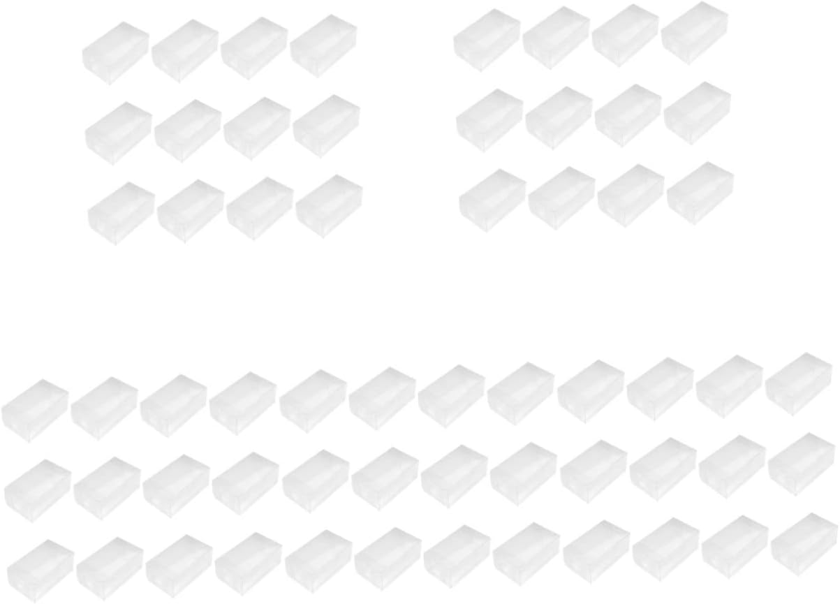 UPKOCH 60 Pcs Ice Cream Box Food Containers Clear Cupcake