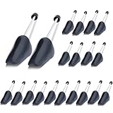 YOLOPARK 10 Pairs Plastic Shoe Trees for Mens 6-12, Women Size 4-8, Shoe Stretcher with Adjustable Spring for Sneakers (Men-10Pair)