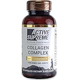 Collagen Pills Type 2 for Healthier Joints - Grass Fed Beef Collagen Hydrolyzed Type 2 Capsules with...