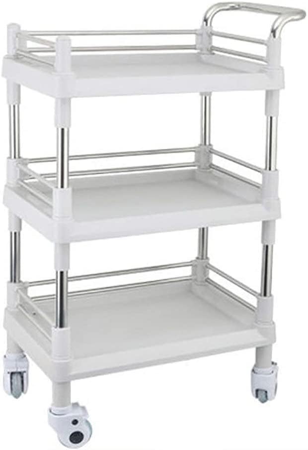 多機能ユーティリティカートサービスストレージトロリー医療用トロリー引き出し付き、ステンレススチール医療カート、外科用カートの組み立て