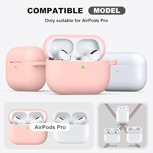 image for R-fun for AirPods Pro 2nd/1st Generation Case with Cleaner Kit,Soft Si