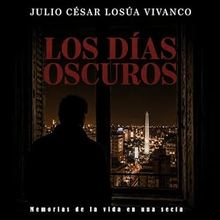 Diseño de la portada del título Los d&iacute;as oscuros