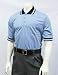 Smitty | BBS-300 | Baseball Softball Umpire Shirt | Performance Mesh Short Sleeve | Sized to Accommodate Chest Protector (Carolina Blue w/Black Trim, Large)