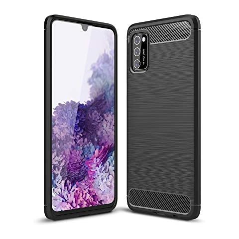 CoverKingz Silicone Mobile Phone Case for Samsung Galaxy A41 Carbon Black Cover
