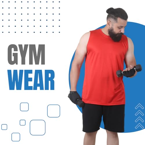 Image of Sleeveless T Shirts for Men - Gym Vest, Sando Tank Top Wear, Workout Baniyan, Stringers Inner Shirt, Bodybuilding Tshirts, Sports Tshirt Vests, Stylish Tanks Tops