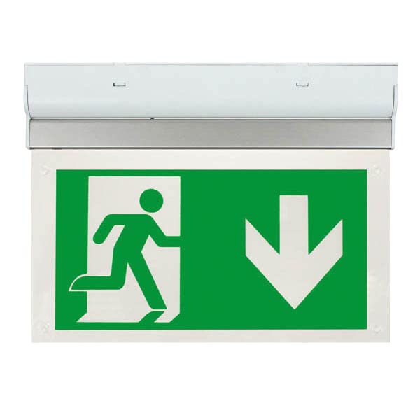 ESP Duceri Wall/Celing Mounted Emergency Exit Sign Board 2W LED (Exit Down)
