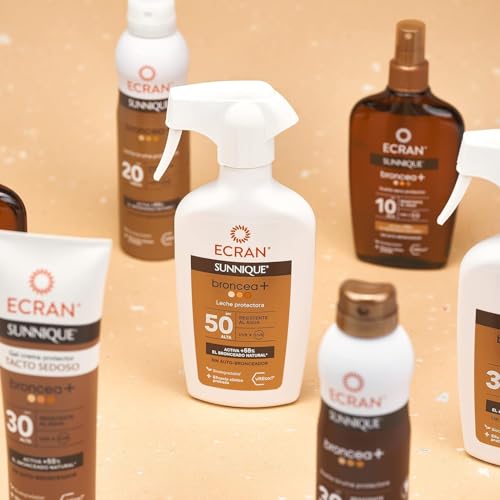 Miniatura 6 de Ecran Sunnique - Bruma Aceite Protector FPS 30, Protección UVB + UVA e IR-A, Resistente al Agua, Con Tecnología Pure Bronze y VitEox 80, Activa el Bronceado Natural, Sin Autobronceador - 2 x 250 ml