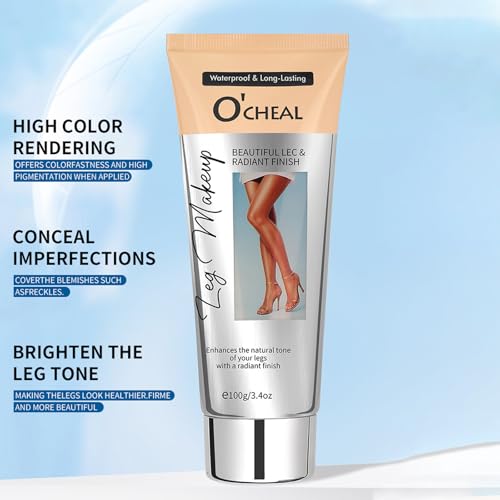 Bein Makeup Concealer, Bein Creme Wasserdicht Makellose Körper Concealer Creme, Bein Haut Tattoo Narben Concealer, Geeignet Für Natürliche, Gesunde Hauttöne 100g
