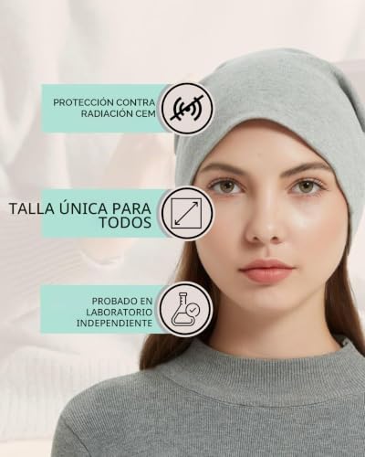 Gorro Radia Smart contra la fatiga por ondas móviles 5G y blindaje RF 2