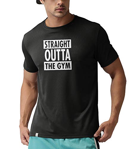 Tee MafiaUnisex Designer | Straight Outta The Gym T-Shirt | Gym T-Shirt |Workout t-Shirt |Bodybuilding t-Shirt | -Black