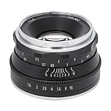 35mm F1.6 Multilayer Film Coating Spiegellose Kamera FX Mount Objektiv Passend für Fujifilm XT3 XT100 XT20 mit Aufbewahrungstasche(Schwarz)