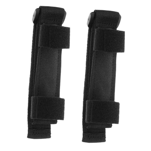 NUOBESTY 2個 ユニバーサルな介護用食器ホルダー 滑り止め設計のエラスティック手首カフ 箸 スプーン フォーク対応の高安定性食事補助ストラ