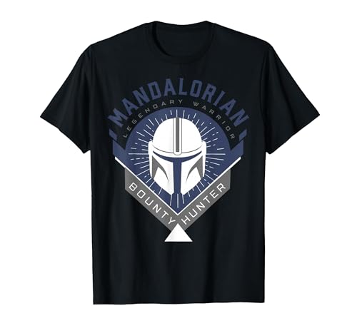 T-shirt Mandalorian Crest Star Wars pour homme en coton noir