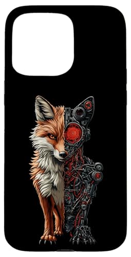 �ʔ����A���C�O�}���{�b�g�������D�ƃT�C�{�[�O�A���C�O�}���{�b�g Fox Lover Robotic Foxes AI �X�}�z�P�[�X iPhone 15 Pro Max �p