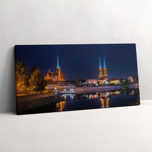 Peinture murale Cathédrale de Wrocław pour créer un salon cosy