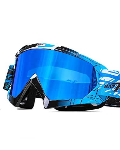 Batfox Ski Goggles For Men Women Snowboard Goggles Snow Goggles For Men Snowboarding Youth Uv400 Otg Dust-Proof Anti-Slip Strap (Revo Tint) #TOP7