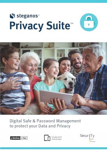 Steganos Privacy Suite 2025 | ¡Bóveda digital y gestión de contraseñas para proteger sus datos y privacidad | Made in Germany | Código de activación enviado por email