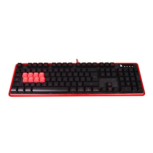Bloody B2278 8-Key Light Strike (Lk) Semi Optical Mechanical Gaming Keyboard – Red Led Backlit – 8 Lk Blue Switch #TOP2