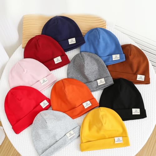 LIDHAY Newborn Hats Baby Beanie Hats&Baby Bibs for Unisex,Soft Knit Cap Infant Hospital Beanie Tolddler Hat for Boy Girl4