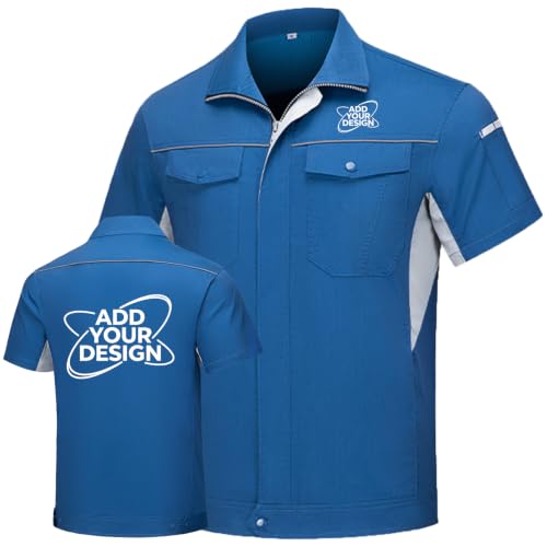 Camisa de trabajo personalizada con reflectantes transpirable para hombre