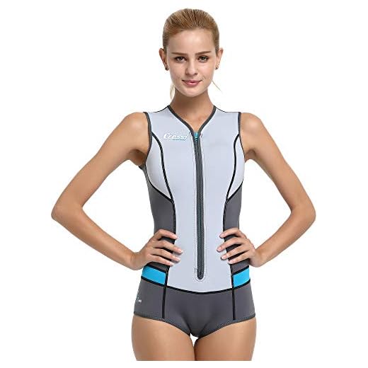 Cressi Idra Neoprene Swimsuit 2mm - Damen Swimming Wetsuit Neopren Badeanzug 2mm Neoprenanzug