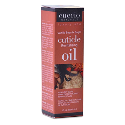 Cuccio Naturale Revitalizing Cuticle Oil - Hydrating Oil For Repaired Cuticles Overnight - Remedy For Damaged Skin And Thin Nails - Paraben And Cruelty-Free Formula - Vanilla Bean And Sugar - 0.5 Oz