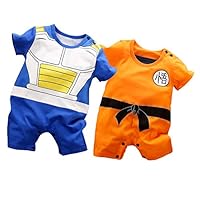 IURNXB 2 Stücke Baby Strampler Jungen Mädchen Süße Neugeborene Kleinkind Baumwolle Säugling Onesie Cartoon Cosplay Kleidung