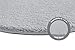 andiamo Teppich Arezzo für Wohnzimmer Esszimmer pflegeleichter eleganter gemütlicher Teppich einfarbig 67 cm rund grau