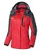 Wantdo Women's Hooded Outdoor Lightweight Waterproof Rain Jacket Windproof Raincoat