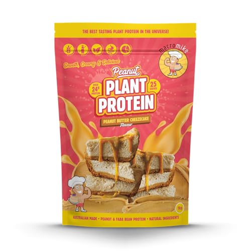 Macro Mike Plant Protein Peanut Butter Cheezecake Flavour Peanut Butter Protein Powder 1 kg