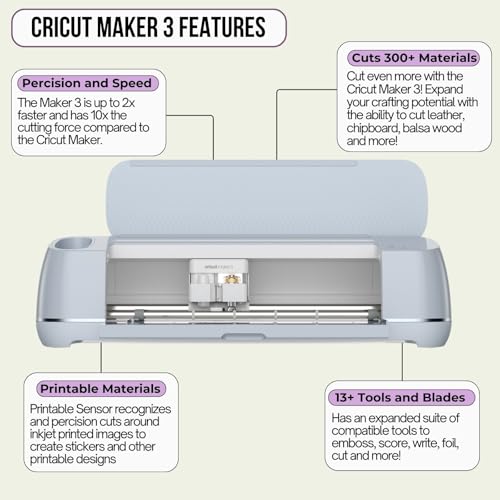 Cricut Z20-08334-K8 Maker 3 Machine With Sticker Paper thumb #1