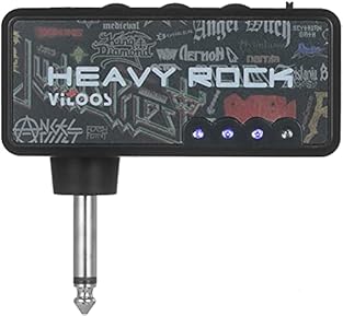 🎸Compact and light-weight design, easy to carry. 🎸Built-in distortion effect. 🎸Designed with 3 adjuster: Drive, tone, vol. 🎸6.35mm/0.25in plug, just plug into guitar jack, no need of installation. 🎸Aux in jack lets you play along with cellphone or MP...
