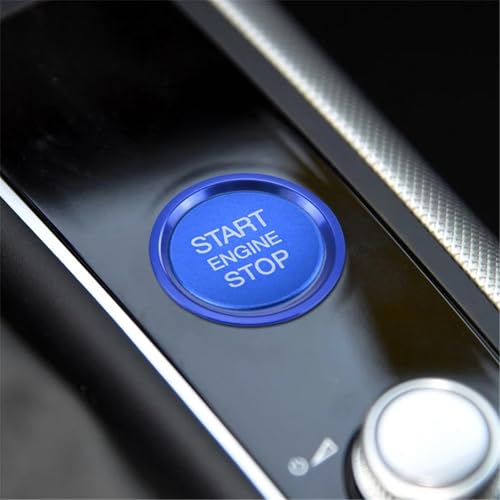 �g�����J�o�[ Compatible With A4 A5 A7 Q3 Q5 �G���W���C�O�j�b�V�����X�^�[�g�X�g�b�v�v�b�V���{�^�������O�X�C�b�`�{�^���g�����X�e�b�J�[�ԓ�����(Button-Ring-Blue)