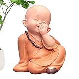 ■【Ausgewähltes Material】 Little Monk Doll hat die Eigenschaften klarer und langlebiger Linien, voller Textur, Farbechtheit und einfache Handhabung, da wir hochwertige Materialien und Harze auswählen.