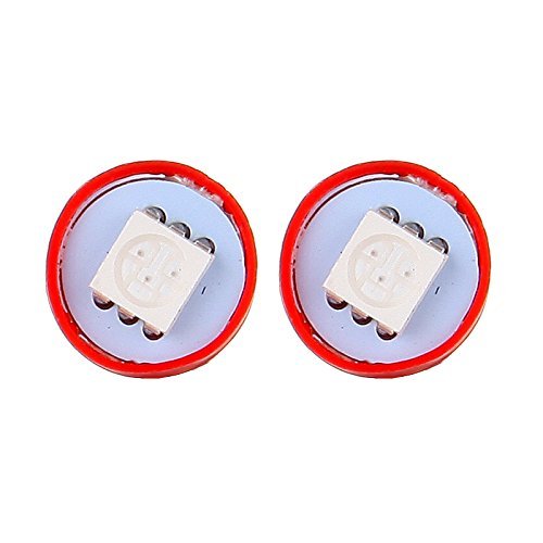 Cciyu Ba9S 1815 1816 182 1889 Led Light Bulbs Insrument Cluster Gauges Dashboard Light Ash Tray Glove Box Light,10 Pack Red #TOP4