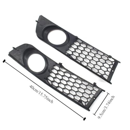 Rejillas luz antiniebla en panal hexagonal para parachoques de coche A4 B6 4