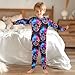 ODAWA Vibrant Skull Head Long Sleeve 4T Tee and Pant 2-piece Pj Set Fall Clothes