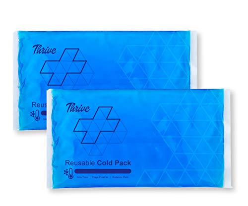 Reusable Gel Ice Cold Pack Compress - (2 Pack) - Reusable Vinyl Provides Instant Pain Relief, Rehabilitation and Therapy from Injuries