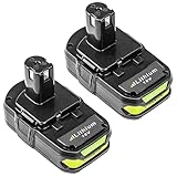 P102 2500mAh Replace for Ryobi 18V Lithium Ion Battery P104 P105 P102 P103 P107 P108 for Ryobi 18-Volt ONE+ Plus Power Tool Battery